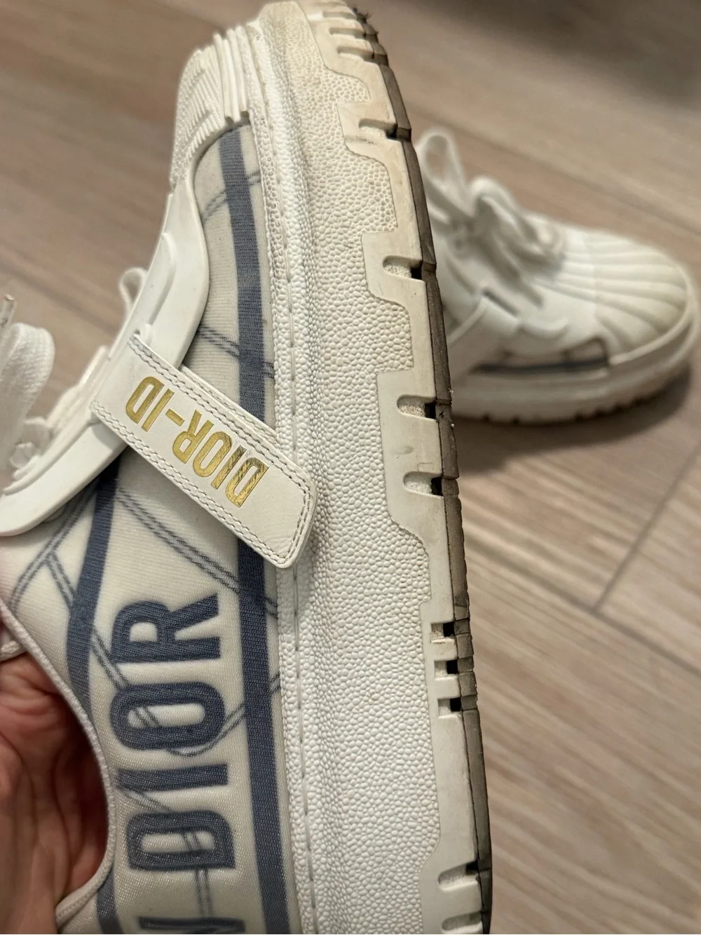 [Authentic Dior] Dior ID Sneakers White Blue